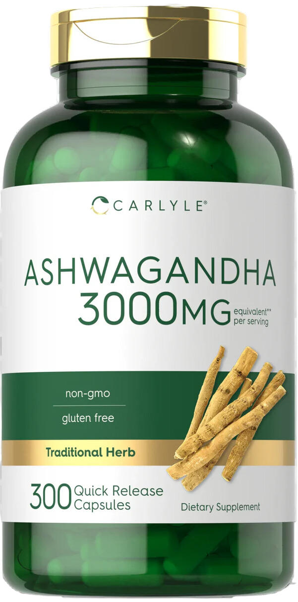 Ashwagandha Supplement 3000Mg | 300 Capsules | Non-Gmo, Gluten Free | by